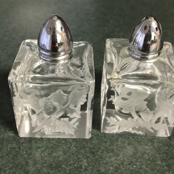 Other - Glass and silver salt and pepper shakers